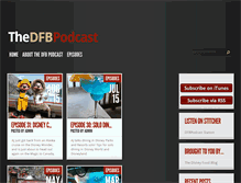 Tablet Screenshot of dfbpodcast.com